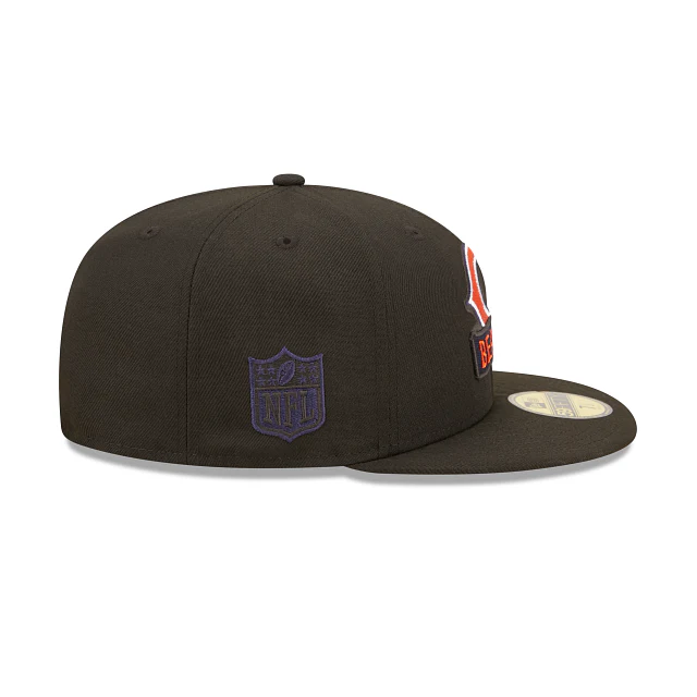 New Era Chicago Bears 2022 Sideline Black 59FIFTY Fitted Hat - Image 4