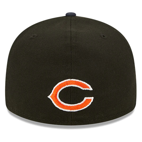 New Era Chicago Bears Black/Navy 2022 NFL Draft Low Profile 59FIFTY Fitted Hat - Image 4
