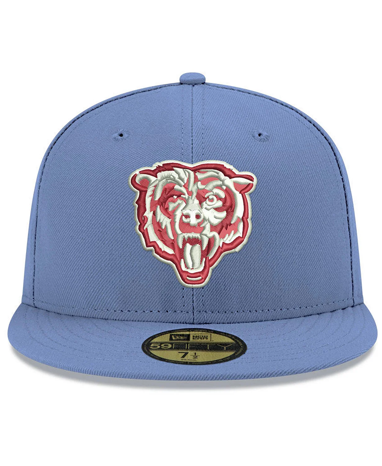 New Era Chicago Bears Light Blue/Burgundy Basic Fashion 59FIFTY Fitted Hat - Image 2
