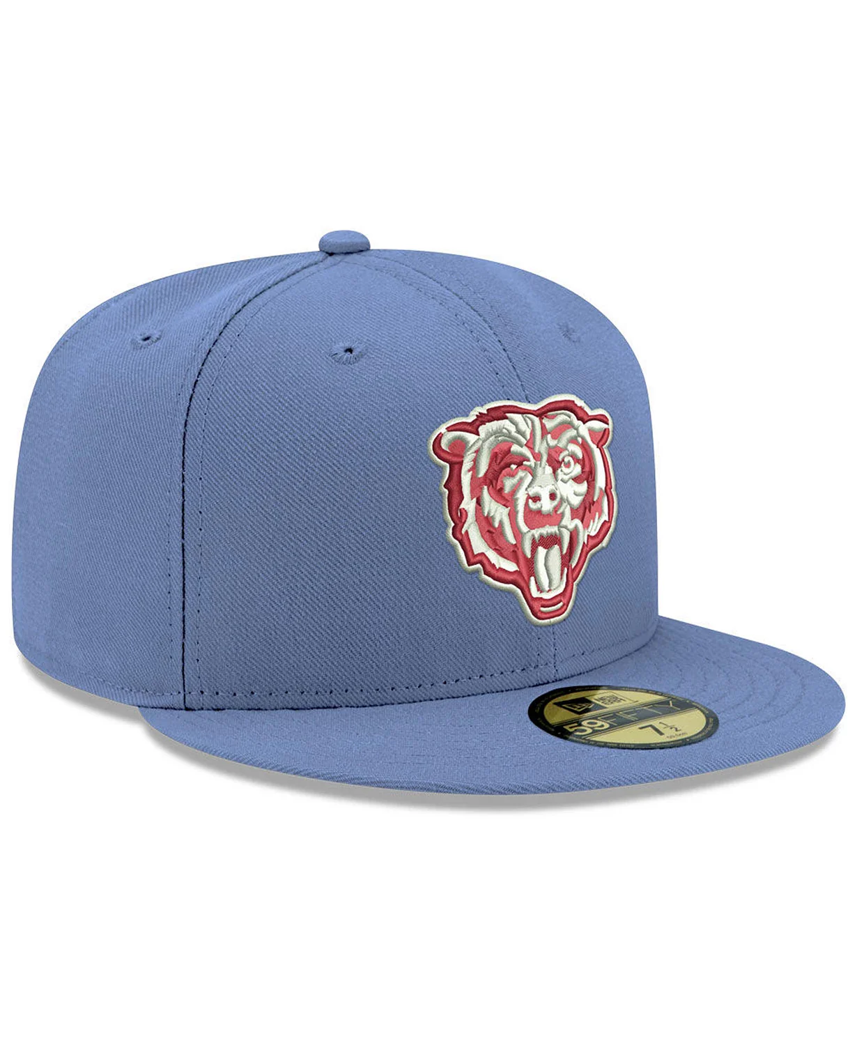 New Era Chicago Bears Light Blue/Burgundy Basic Fashion 59FIFTY Fitted Hat - Image 3