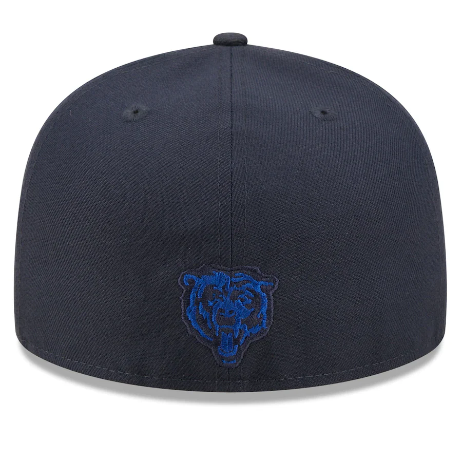 New Era Chicago Bears Navy Tonal 2022 Sideline 59FIFTY Fitted Hat - Image 3