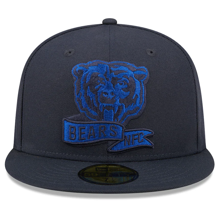New Era Chicago Bears Navy Tonal 2022 Sideline 59FIFTY Fitted Hat - Image 5
