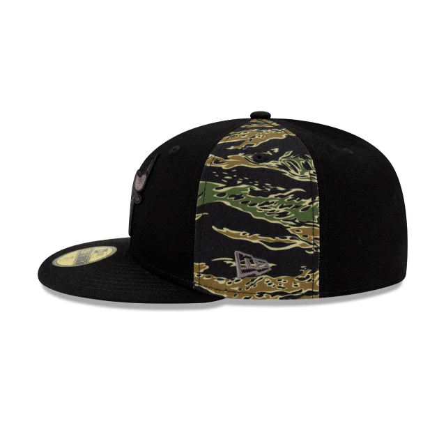 New Era Chicago Bulls Camo Panel 59Fifty Fitted Hat - Image 5
