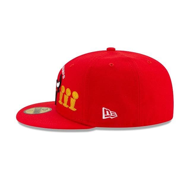 New Era Chicago Bulls Custom Trophy 2021 59FIFTY Fitted Hat - Image 4