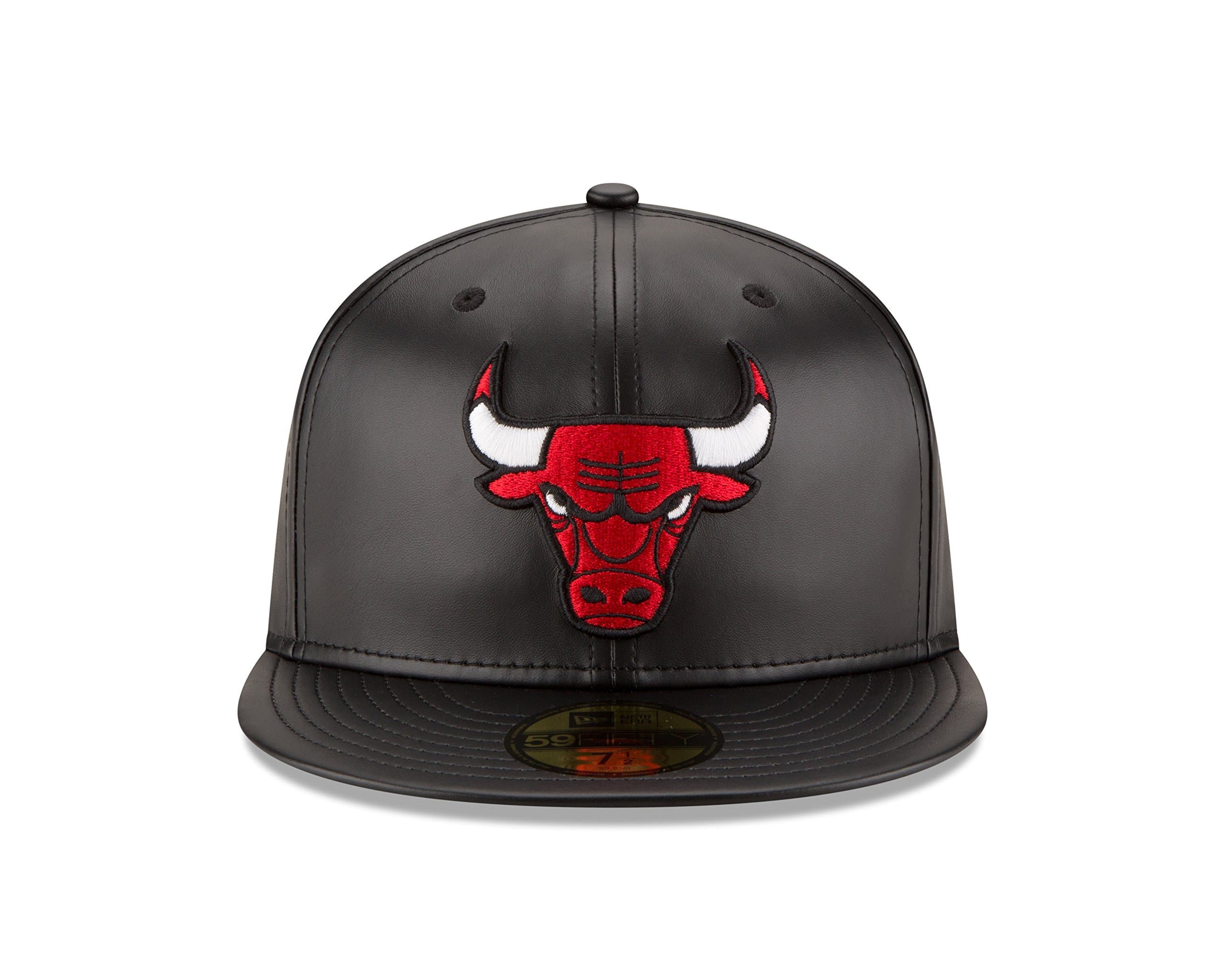 New Era Chicago Bulls Leather 59FIFTY Fitted Hat - Image 3