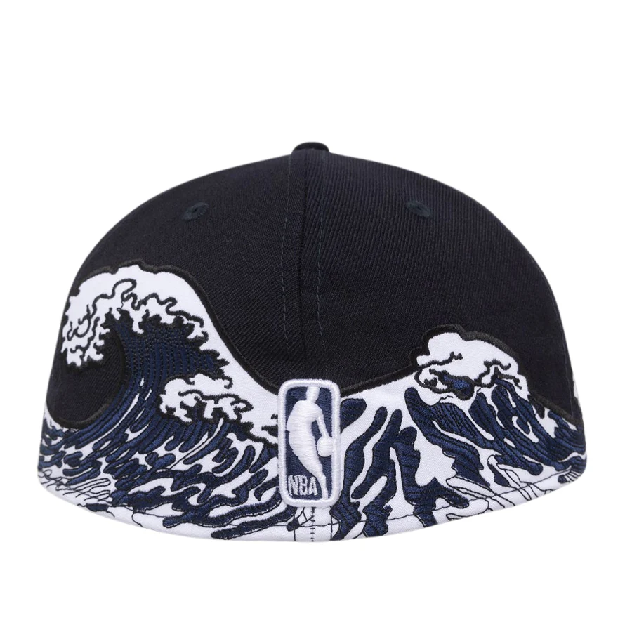 New Era Chicago Bulls Ocean Wave Navy 59FIFTY Fitted Hat - Image 2