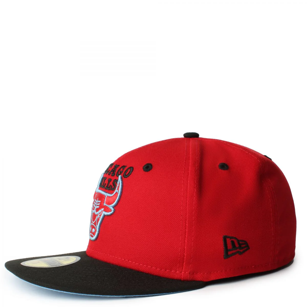 New Era Chicago Bulls Red/Black Light Blue UV 59FIFTY Fitted Hat - Image 4