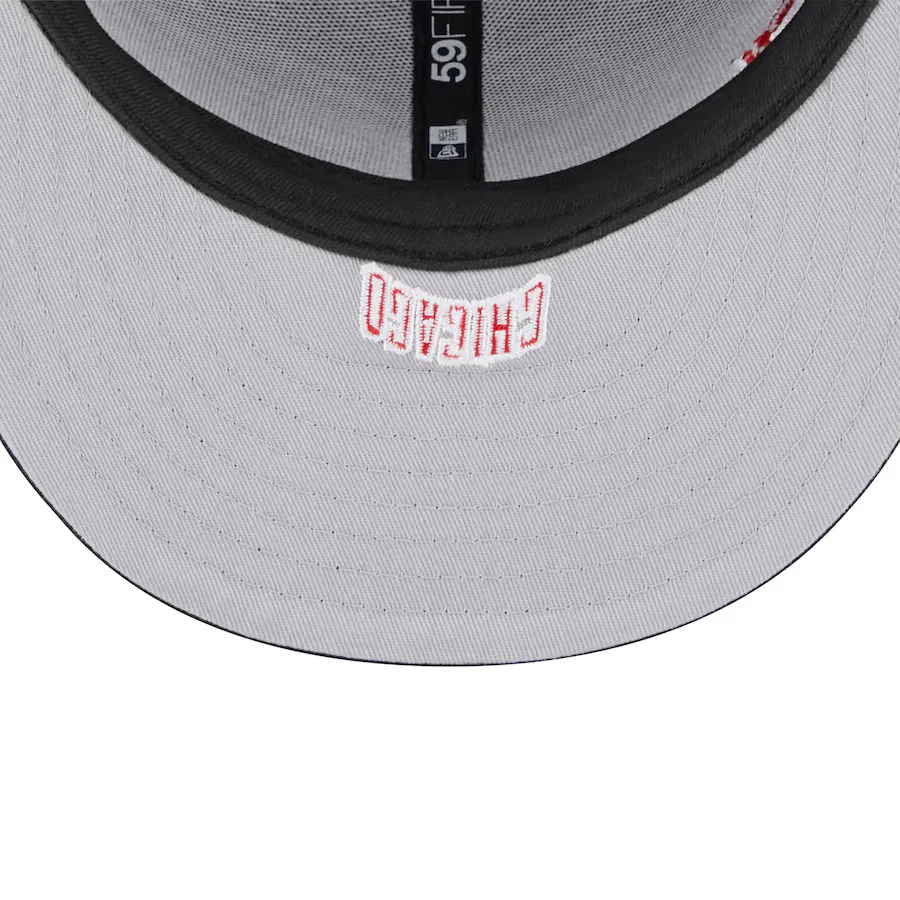 New Era Chicago Bulls Side Arch Jumbo 59FIFTY Fitted Hat - Image 2