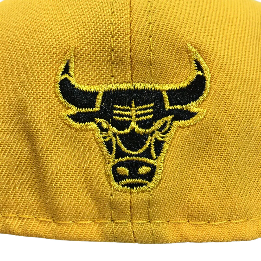 New Era Chicago Bulls Yellow/Red/Black 59FIFTY Fitted Hat - Image 4