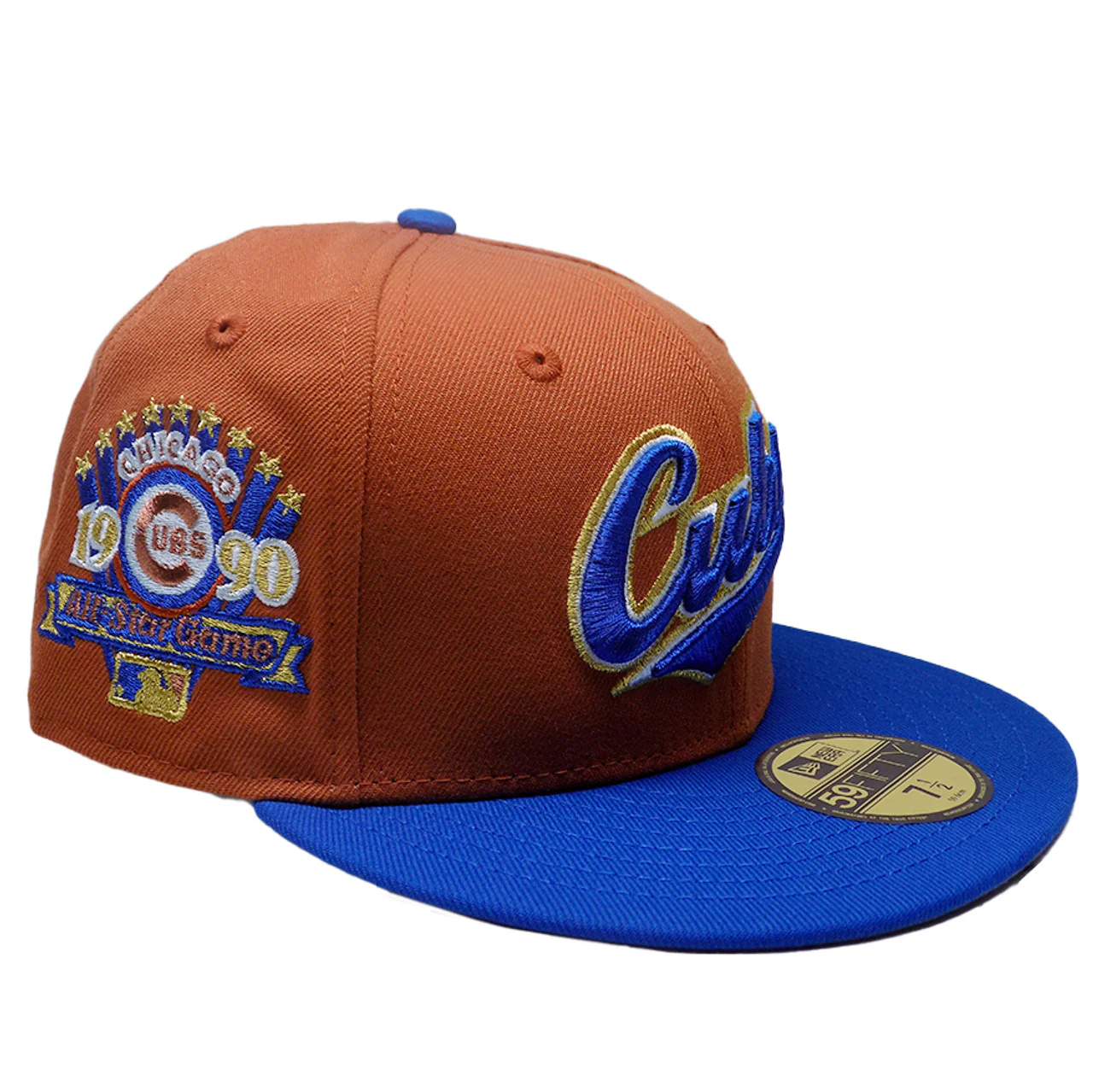 New Era Chicago Cubs 1990 All-Star Game Rust Orange/Blue 59FIFTY Fitted Hat - Image 3