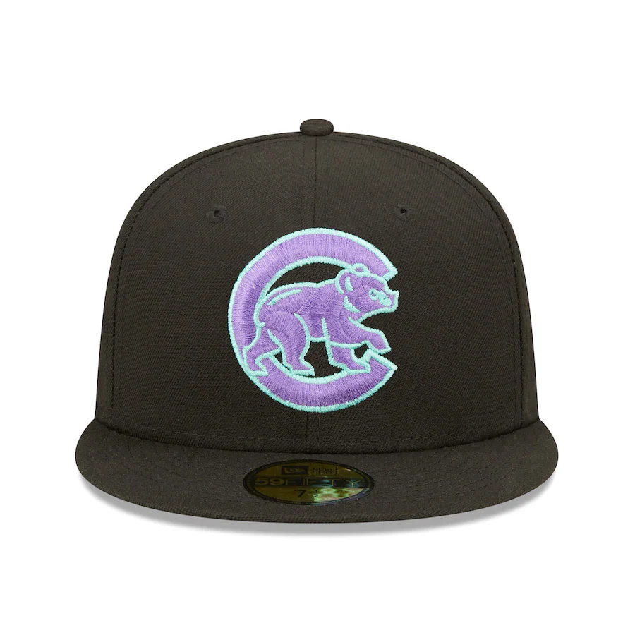 New Era Chicago Cubs 2016 World Series Black Light 59FIFTY Fitted Hat - Image 5