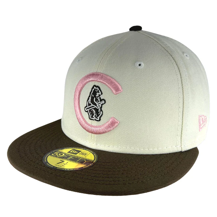 New Era Chicago Cubs 1908 World Series Chrome/Walnut 59FIFTY Fitted Hat - Image 4