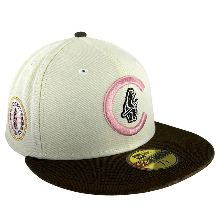 New Era Chicago Cubs 1908 World Series Chrome/Walnut 59FIFTY Fitted Hat - Image 6