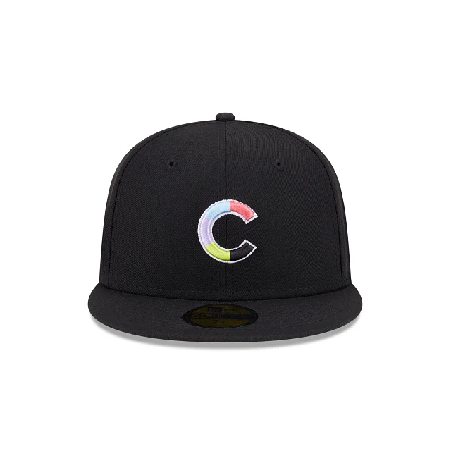 New Era Chicago Cubs Colorpack Black 2023 59FIFTY Fitted Hat - Image 2