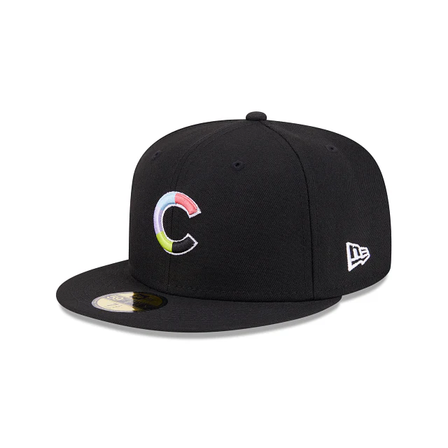 New Era Chicago Cubs Colorpack Black 2023 59FIFTY Fitted Hat - Image 3
