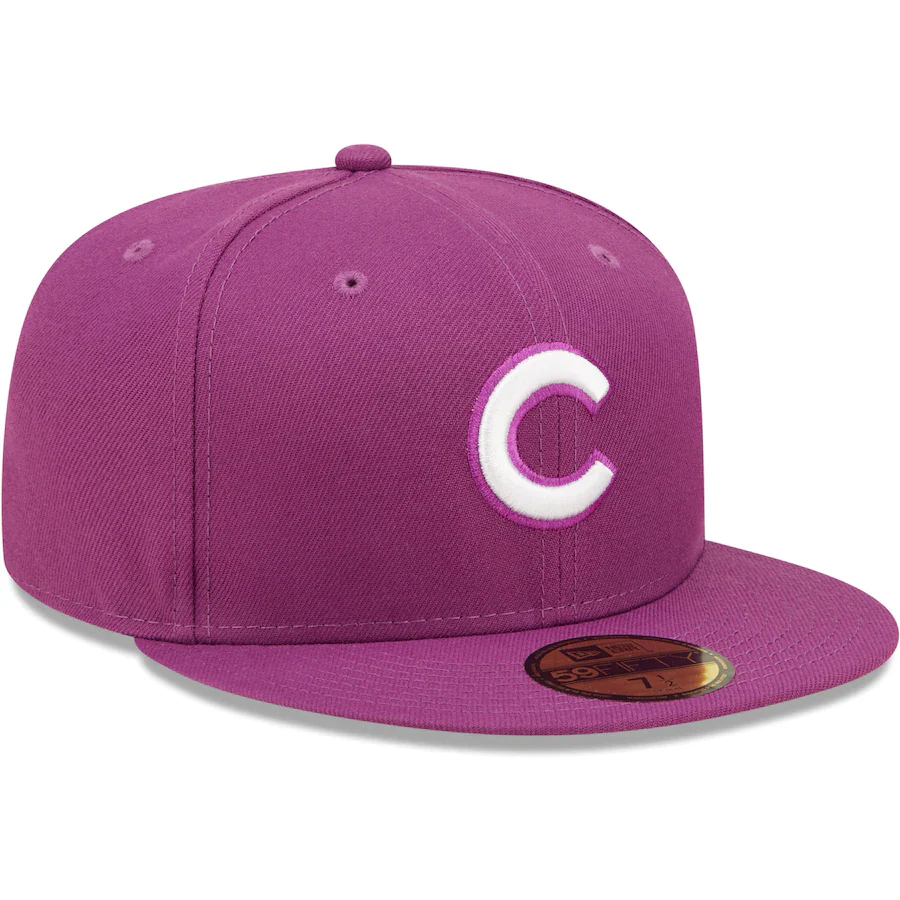 New Era Chicago Cubs Grape Logo 59FIFTY Fitted Hat - Image 4