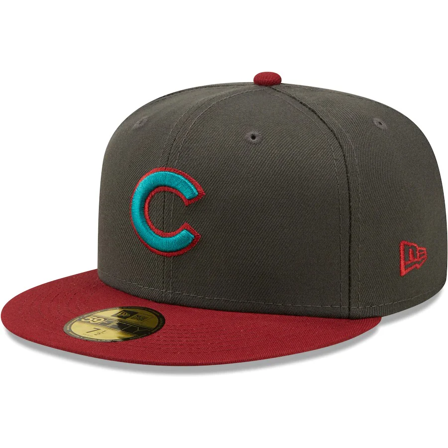 New Era Chicago Cubs Graphite/Cardinal 1990 MLB All-Star Game Titlewave 59FIFTY Fitted Hat - Image 4