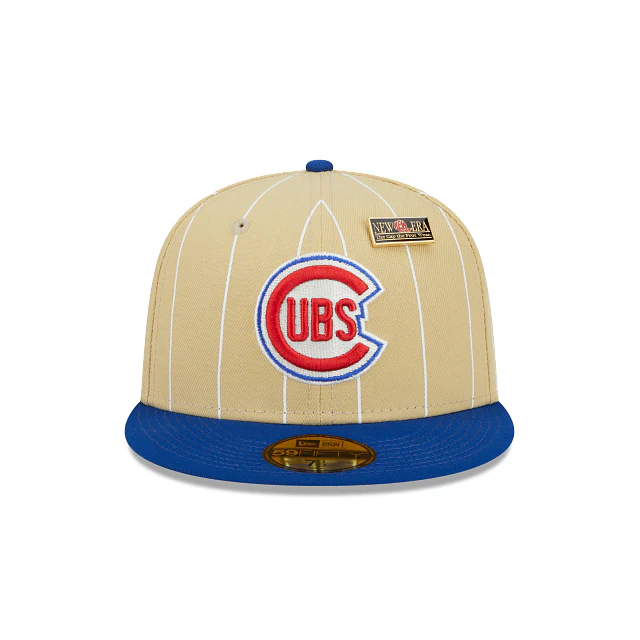 New Era Chicago Cubs Pinstripe '59FIFTY Day' 2023 59FIFTY Fitted Hat - Image 2