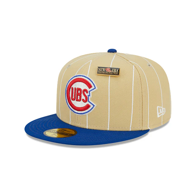 New Era Chicago Cubs Pinstripe '59FIFTY Day' 2023 59FIFTY Fitted Hat - Image 3