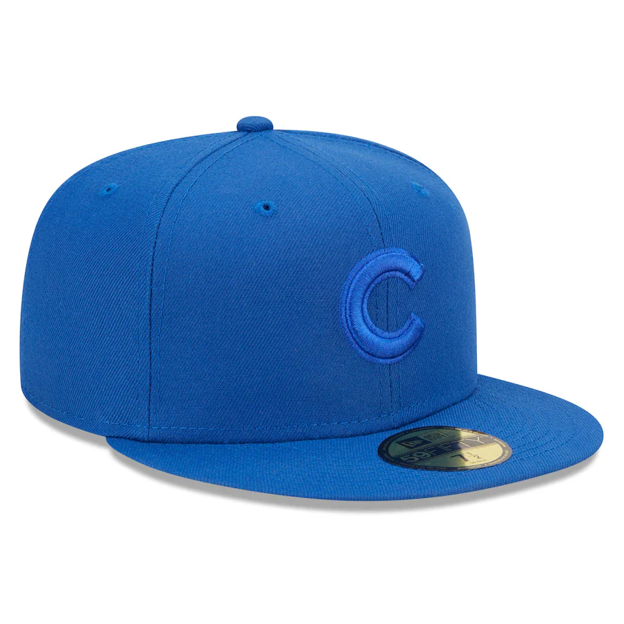 New Era Chicago Cubs Royal Blue Tonal 59FIFTY Fitted Hat - Image 4