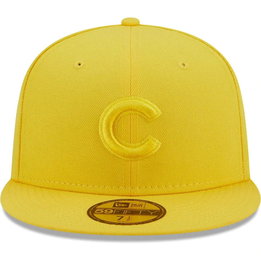 New Era Chicago Cubs Yellow Icon Color Pack 59FIFTY Fitted Hat - Image 5