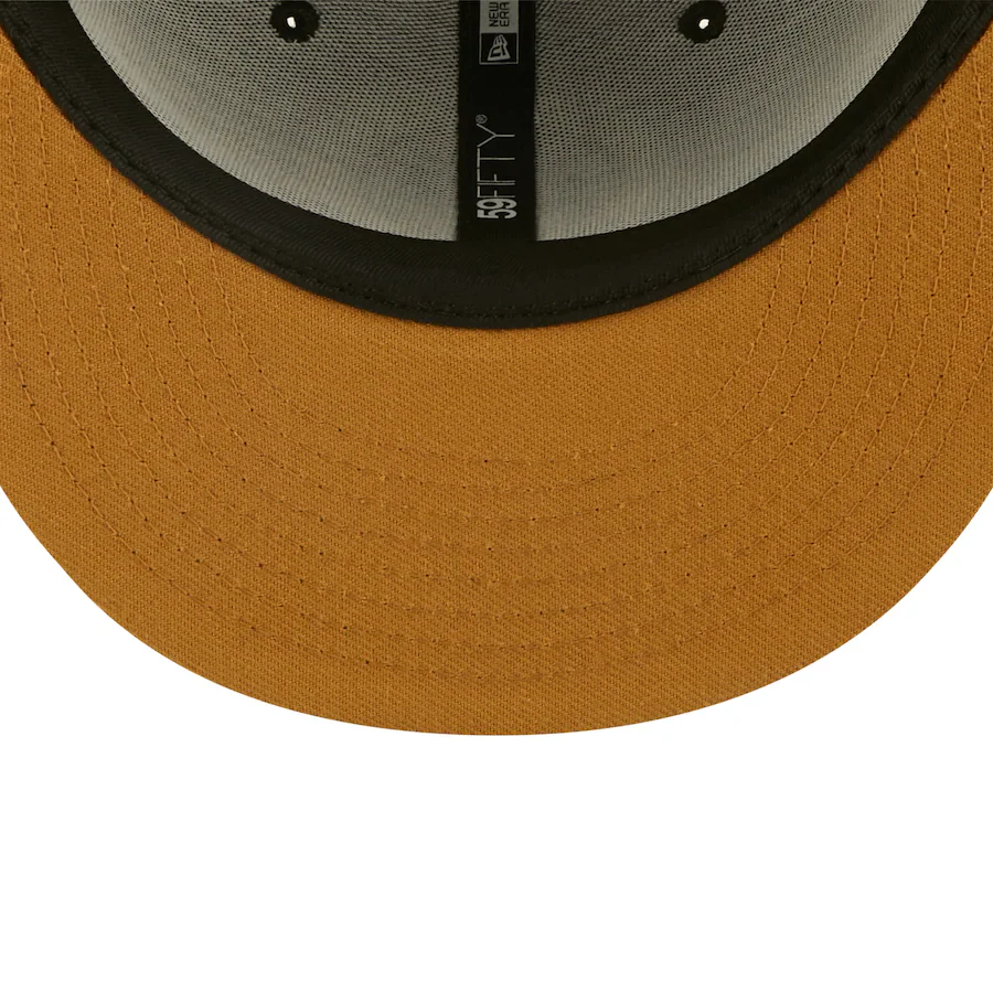 New Era Chicago White Sox Black Alternate Logo Wheat Undervisor 59FIFTY Fitted Hat - Image 2