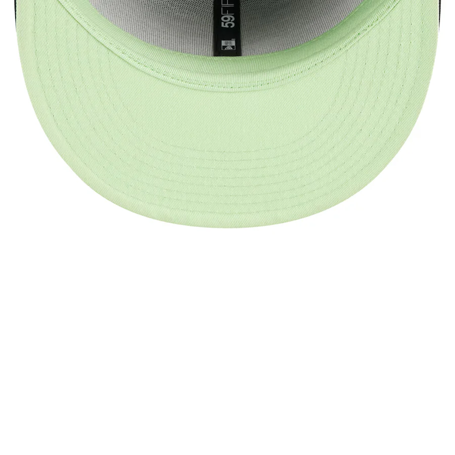 New Era Chicago White Sox Black/Lime Pastel Undervisor 2023 59FIFTY Fitted Hat - Image 2