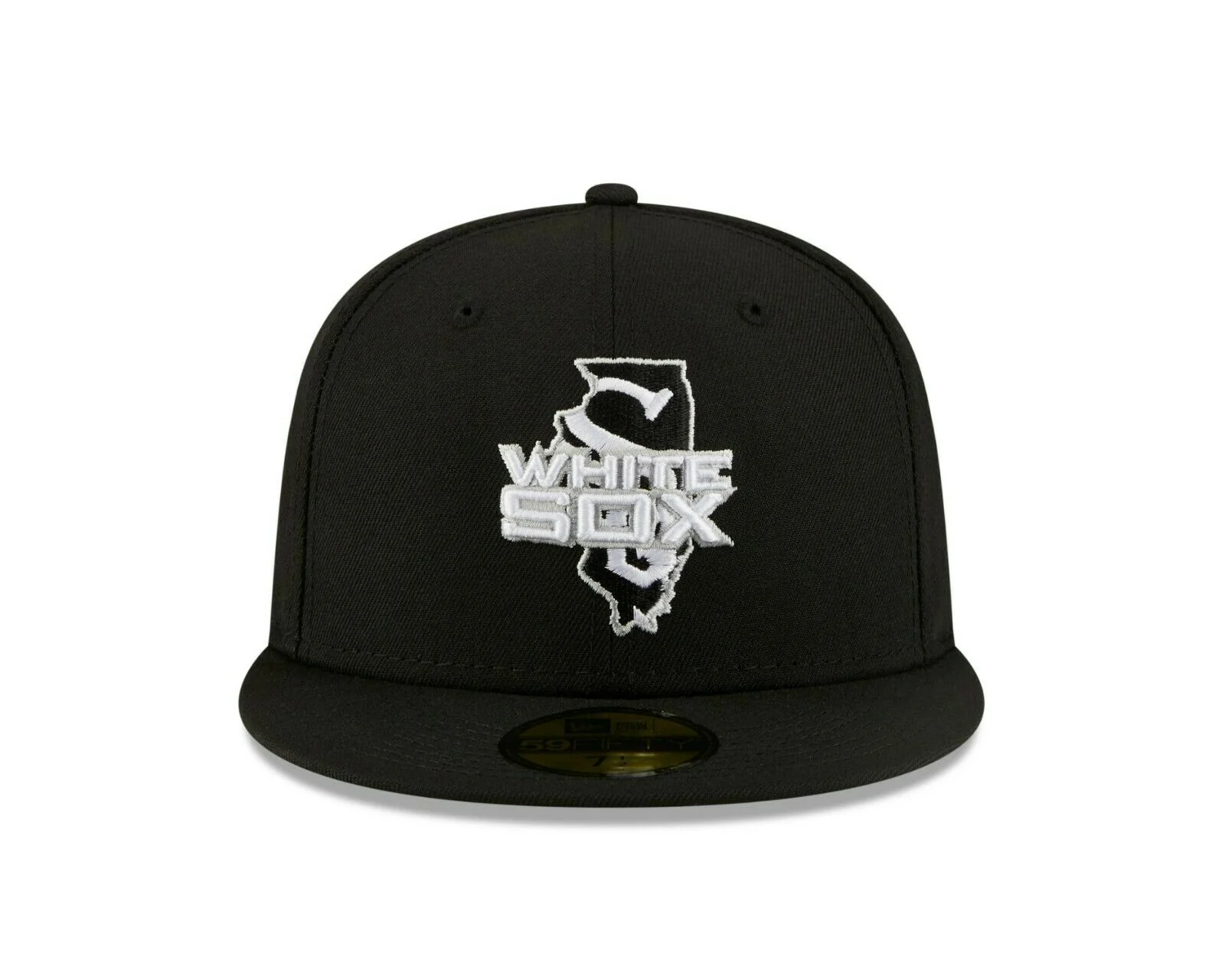 New Era Chicago White Sox Black Local State Patch 59FIFTY Fitted Hat - Image 3