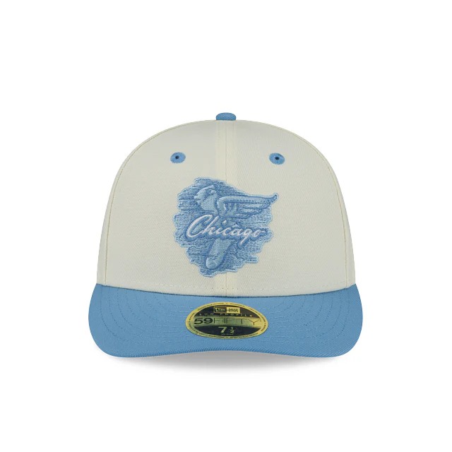 New Era Chicago White Sox Chrome Sky Low Profile 2022 59FIFTY Fitted Hat - Image 2