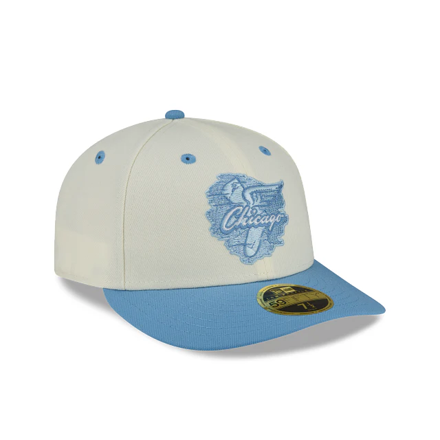 New Era Chicago White Sox Chrome Sky Low Profile 2022 59FIFTY Fitted Hat - Image 3
