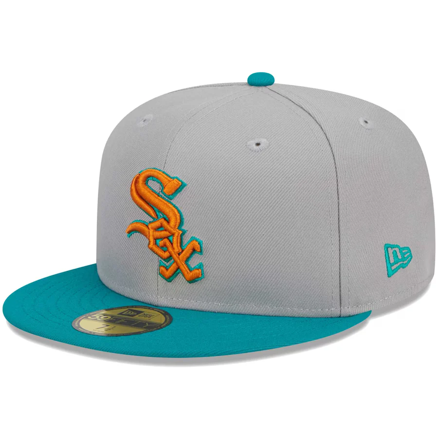 New Era Chicago White Sox Gray/Teal 2023 59FIFTY Fitted Hat - Image 4