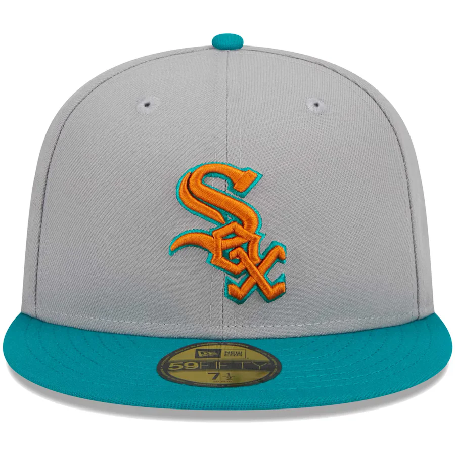New Era Chicago White Sox Gray/Teal 2023 59FIFTY Fitted Hat - Image 5