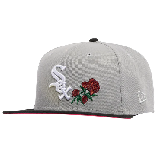 New Era Chicago White Sox Grey/Black Red Rose 59FIFTY Fitted Hat