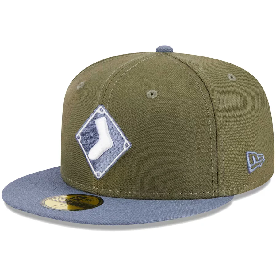 New Era Chicago White Sox Olive/Blue 2023 59FIFTY Fitted Hat - Image 4