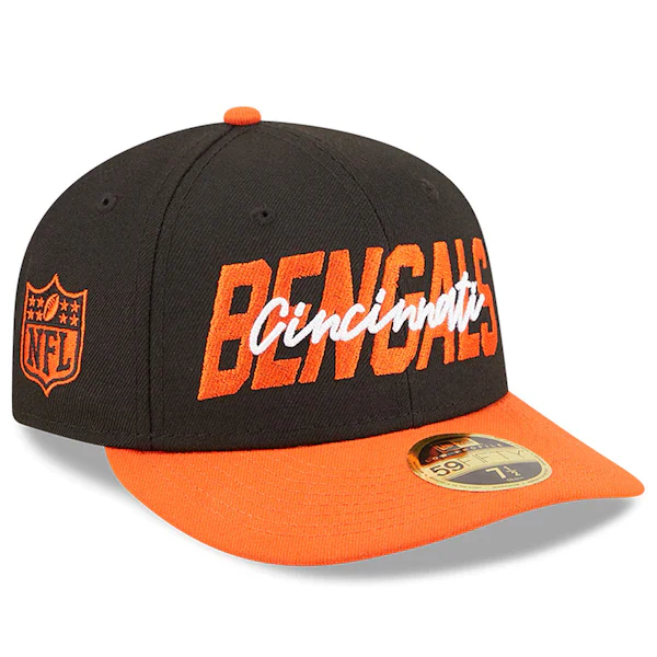 New Era Cincinnati Bengals  Black/Orange 2022 NFL Draft Low Profile 59FIFTY Fitted Hat - Image 3