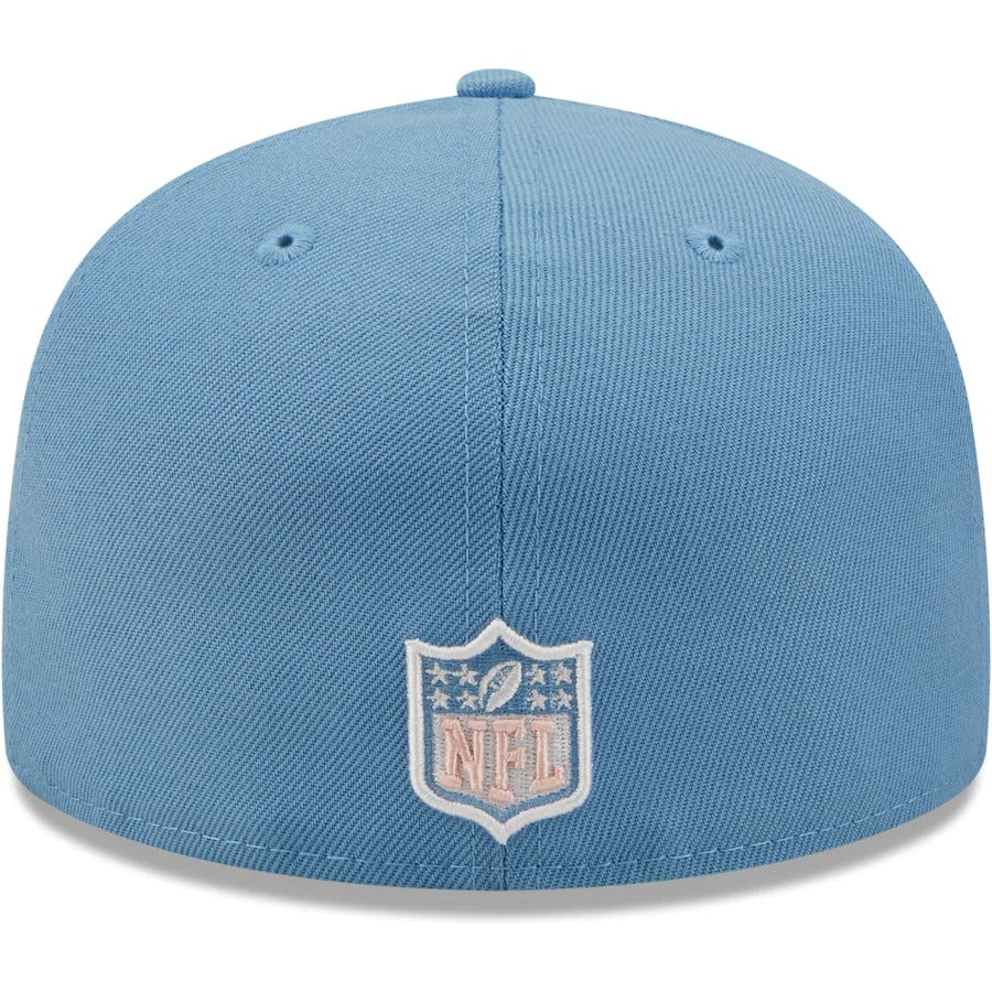 New Era Cincinnati Bengals Light Blue 1991 Pro Bowl Pink Undervisor 59FIFTY Fitted Hat - Image 4