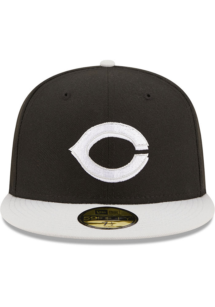 New Era Cincinnati Reds Black/Gray Two-Tone Color Pack 59FIFTY Fitted Hat - Image 4