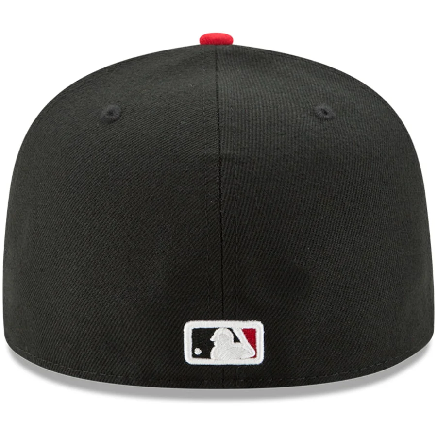 New Era Cincinnati Reds Black/Red Alternate Authentic Collection On-Field 59FIFTY Fitted Hat - Image 4