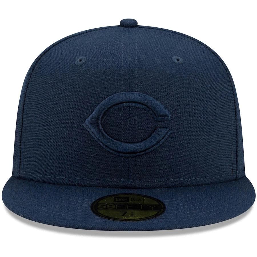 New Era Cincinnati Reds Navy Cooperstown Collection Oceanside Red Under Visor 59FIFTY Fitted Hat - Image 3