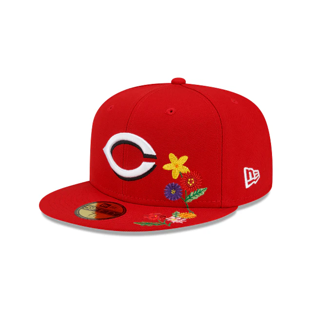 New Era  Cincinnati Reds Visor Bloom 2022 59FIFTY Fitted Hat - Image 2