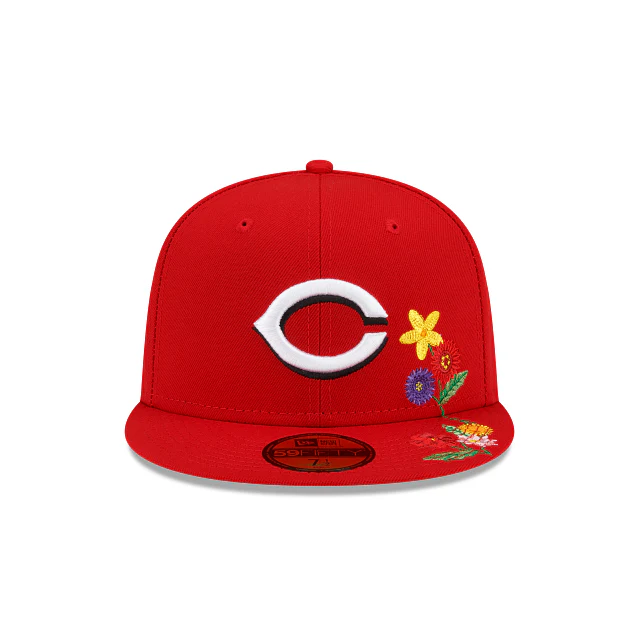 New Era  Cincinnati Reds Visor Bloom 2022 59FIFTY Fitted Hat - Image 3