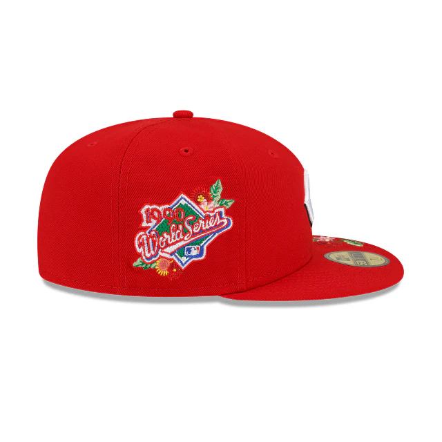 New Era  Cincinnati Reds Visor Bloom 2022 59FIFTY Fitted Hat - Image 4