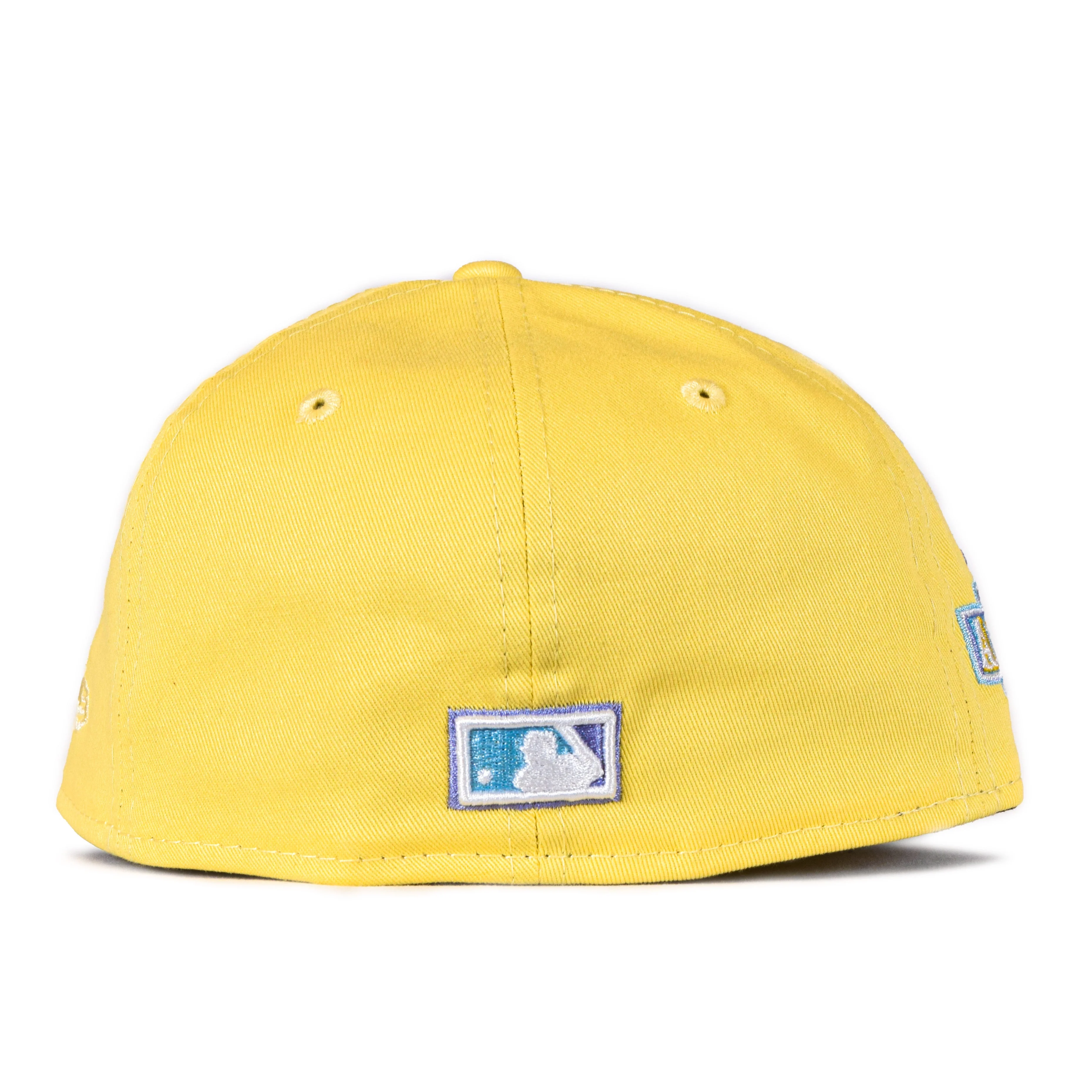 New Era Cincinnati Reds Yellow All-Star Game Lavender Undervisor 59FIFTY Fitted Hat - Image 3