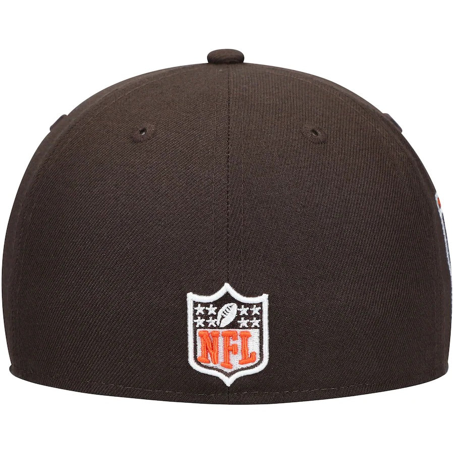 New Era Cleveland Browns 60th Anniversary Patch Team Brown 59FIFTY Fitted Hat - Image 3