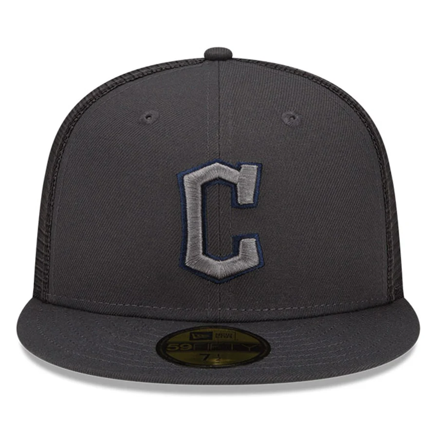 New Era Cleveland Guardians Graphite 2022 Batting Practice 59FIFTY Fitted Hat - Image 5