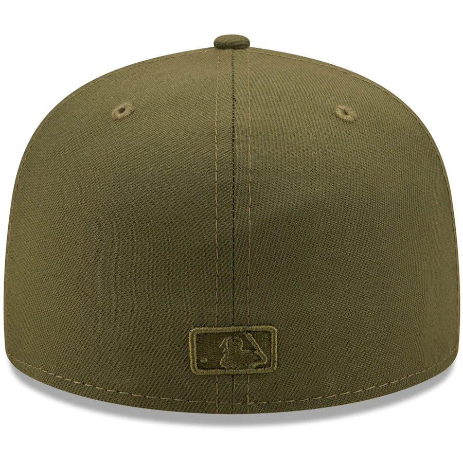 New Era Cleveland Indians Olive Color Pack 59FIFTY Fitted Hat - Image 4