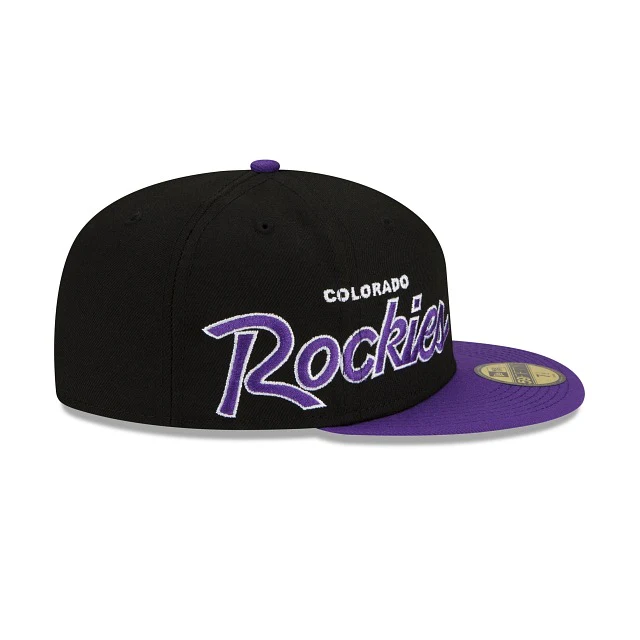 New Era Colorado Rockies Double Logo 2022 59FIFTY Fitted Hat - Image 6