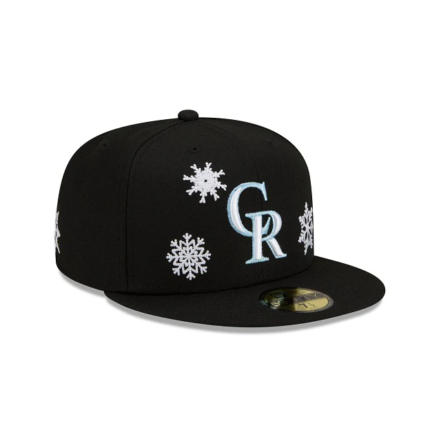 New Era Colorado Rockies 2021 Snow 59FIFTY Fitted Hat - Image 3