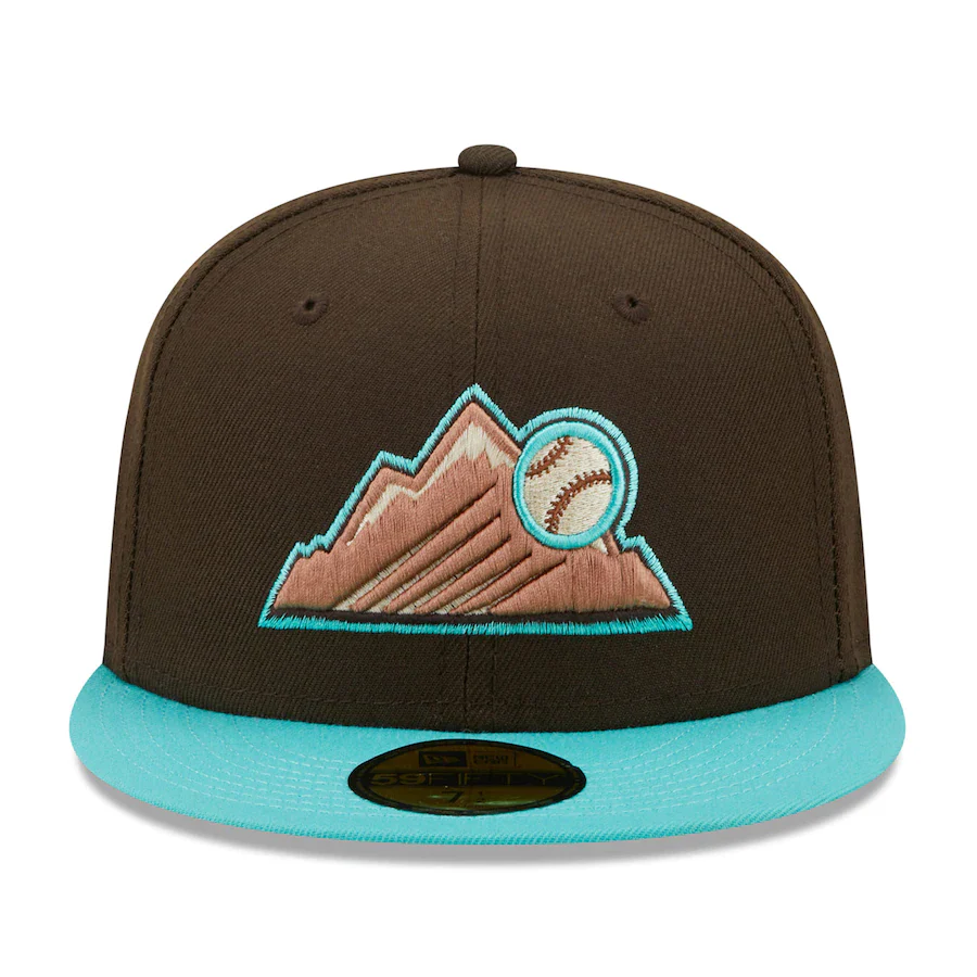 New Era Colorado Rockies Walnut Mint 2022 59FIFTY Fitted Hat - Image 5