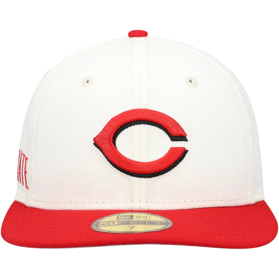 New Era Corporate x Cincinnati Reds Cream/Red 59FIFTY Fitted Hat - Image 5